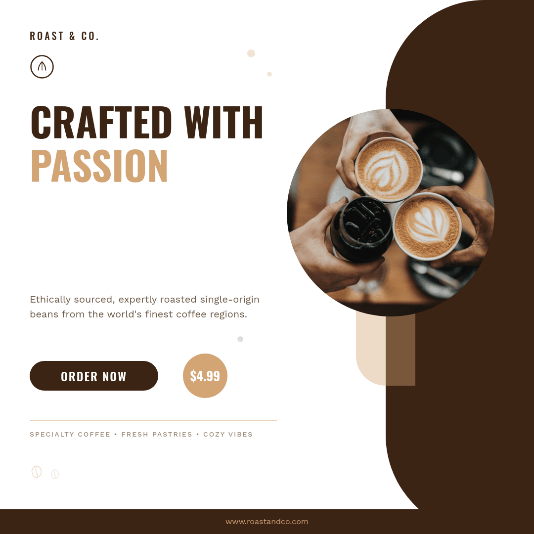 Artisan Coffee Brand template in Orshot