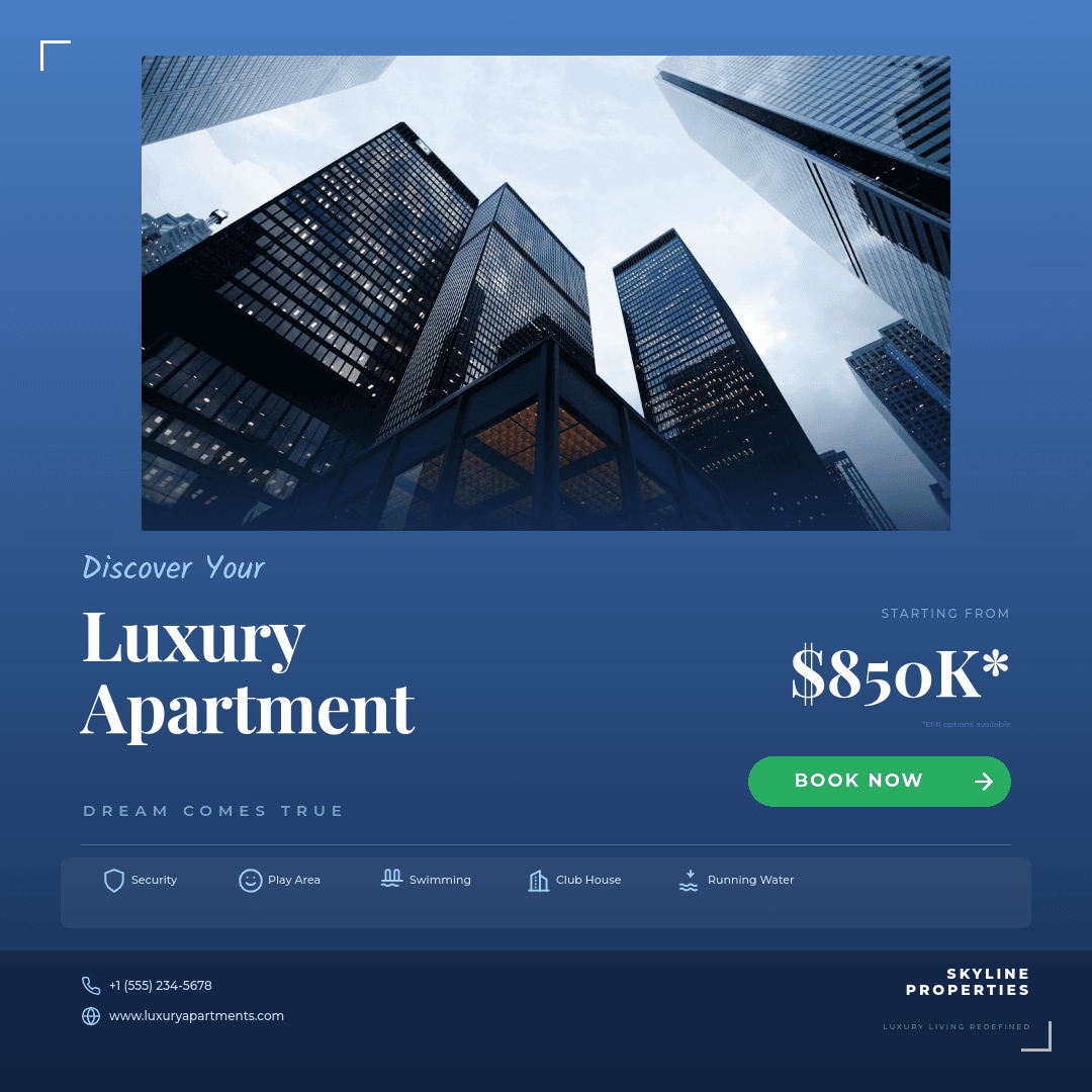 Blue Sky Luxury Apartment template in Orshot