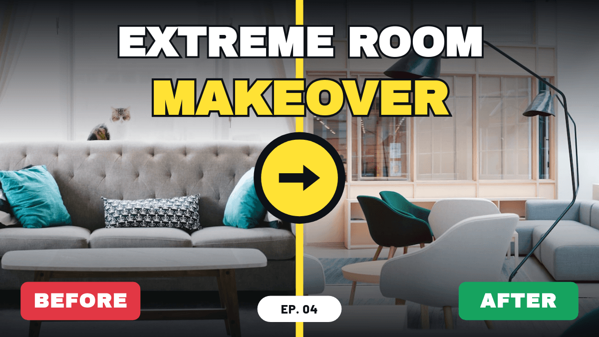 Before & After Room Makeover template in Orshot