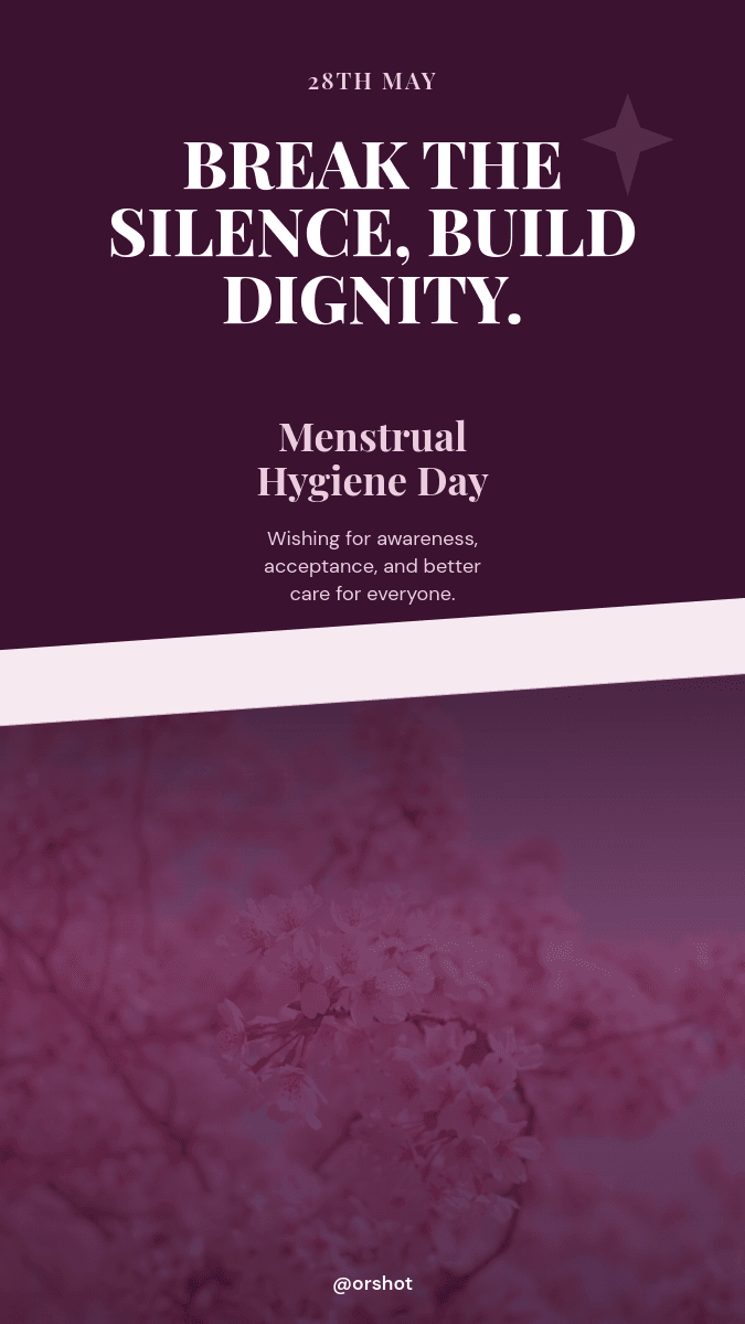 Menstrual Hygiene Day template in Orshot
