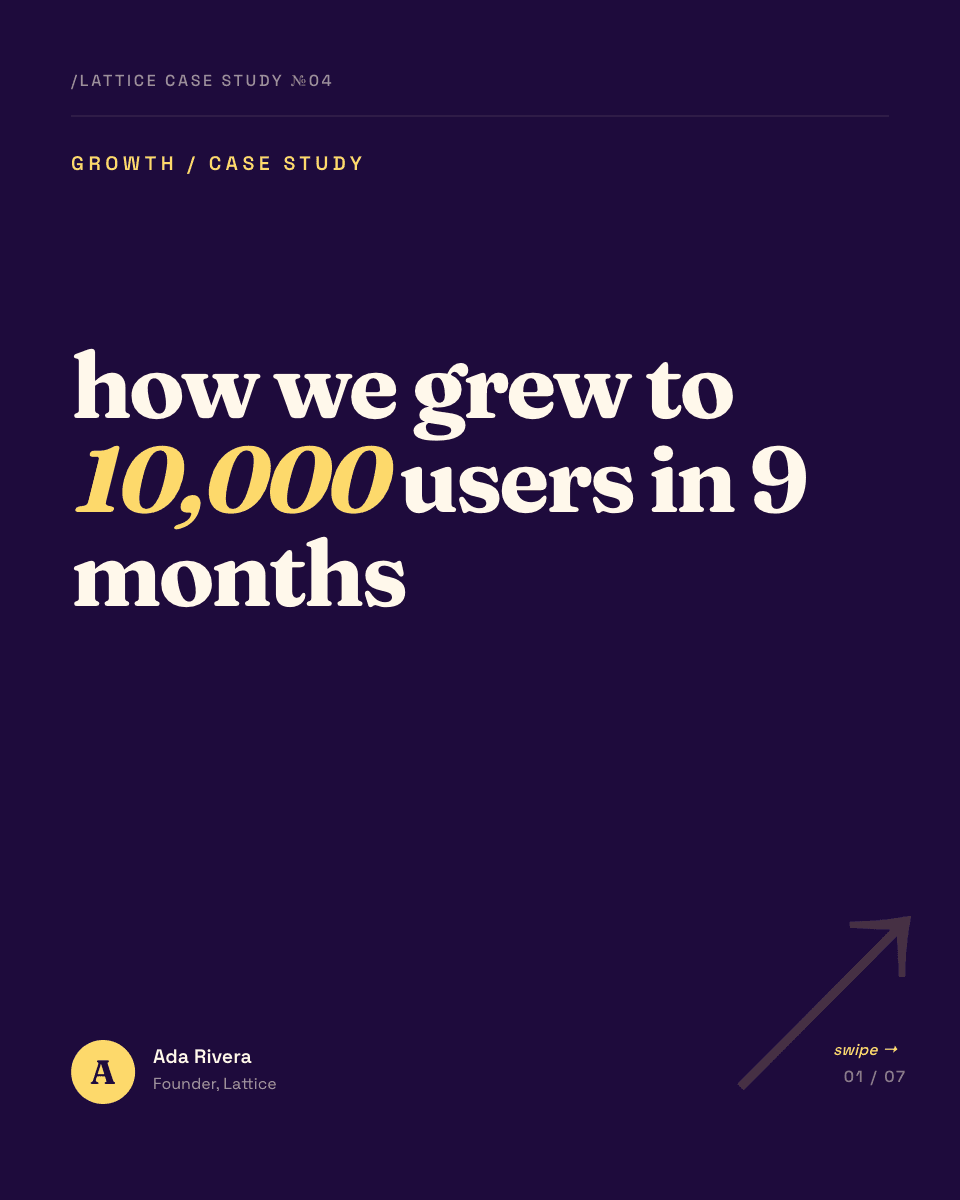 How We Grew to 10K template in Orshot