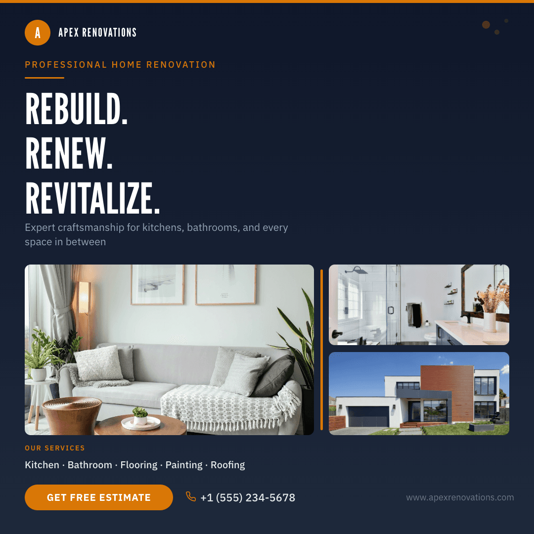 Home Renovation Contractor template in Orshot
