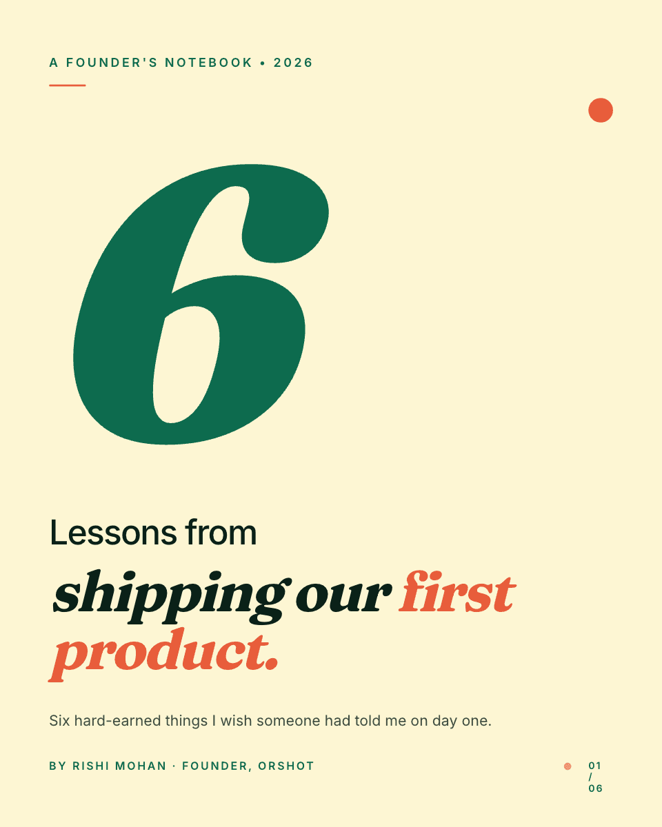 6 Lessons from Shipping Our template in Orshot