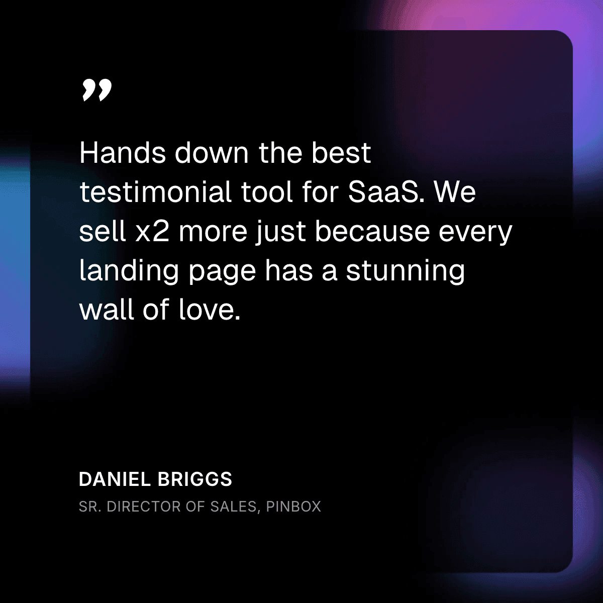 Testimonial Quote Card template in Orshot