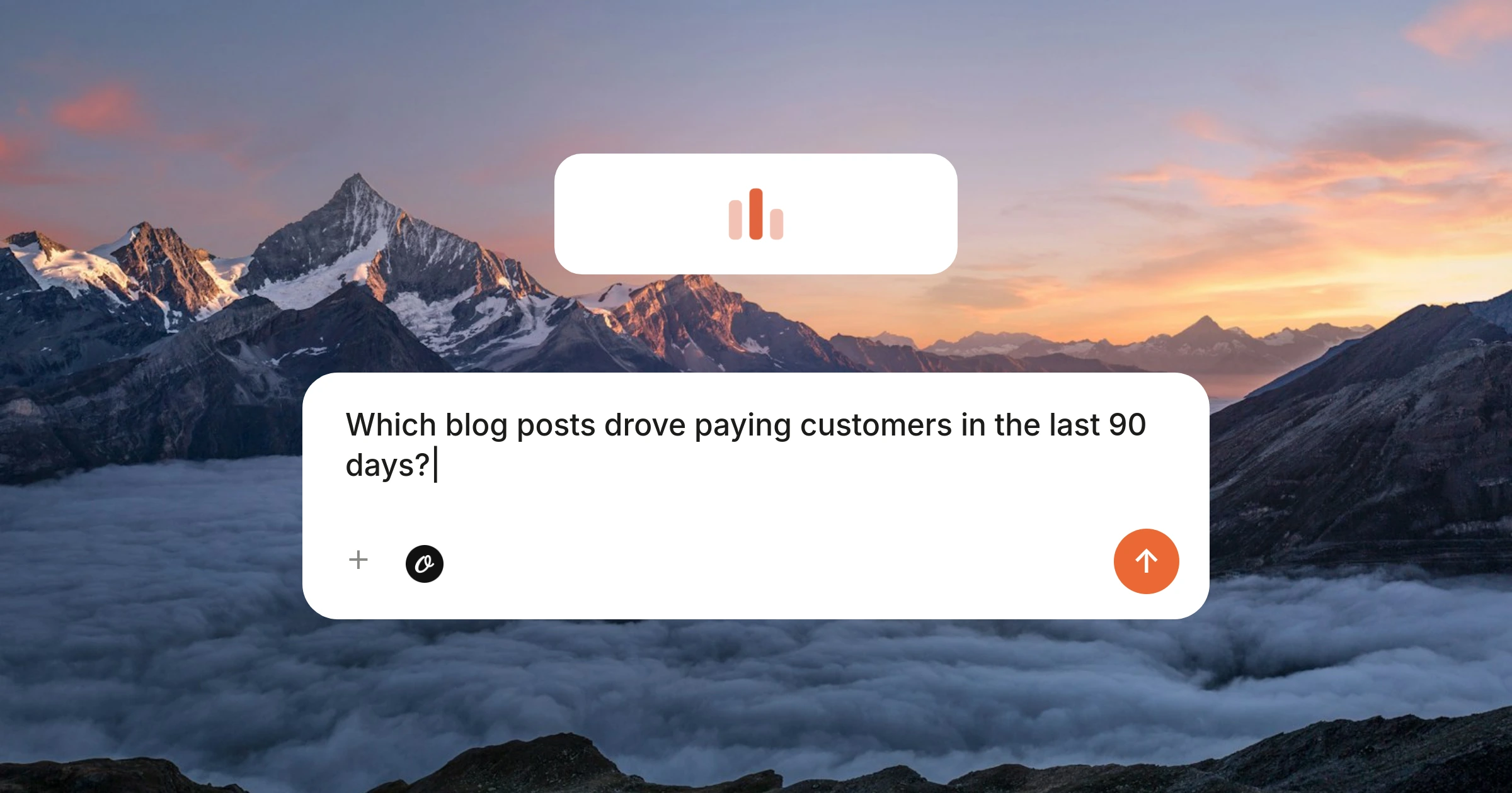 DataFast MCP feature image — chat composer asking which blog posts drove paying customers in the last 90 days