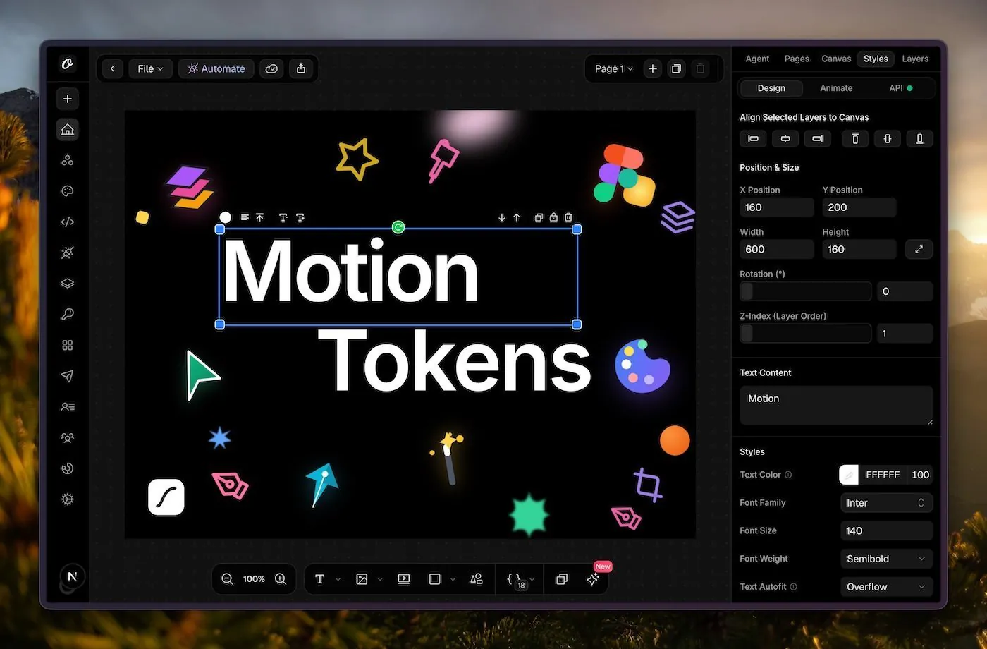 Orshot Studio in dark mode