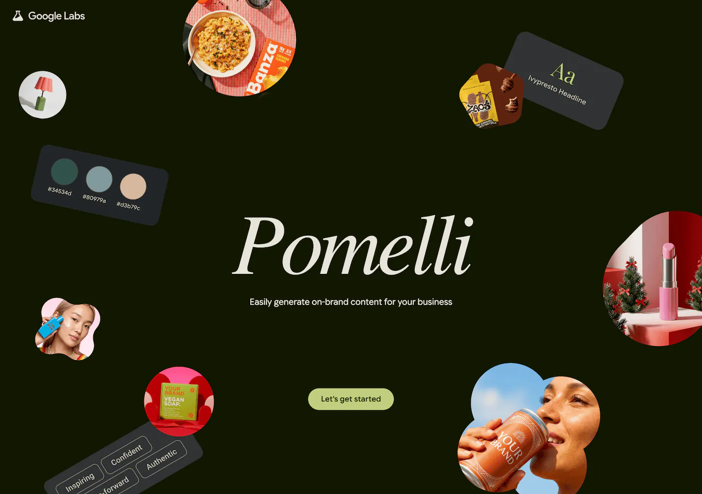 The Google Pomelli interface