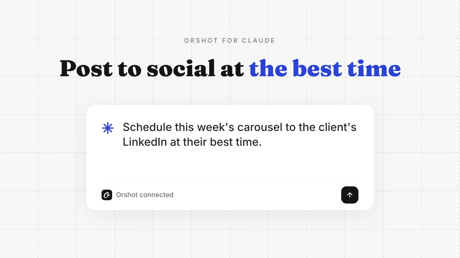 Schedule and publish social posts from Claude