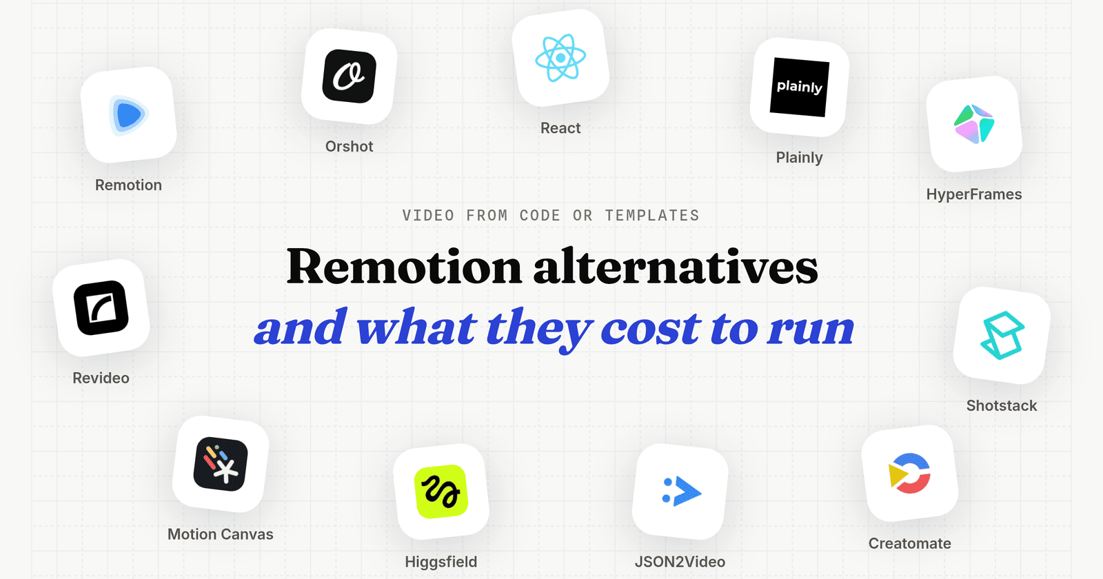 Remotion Alternatives and What They Cost to Run