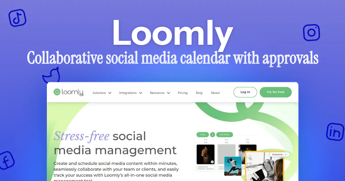 Loomly social media calendar