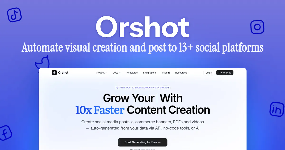 Orshot social media automation