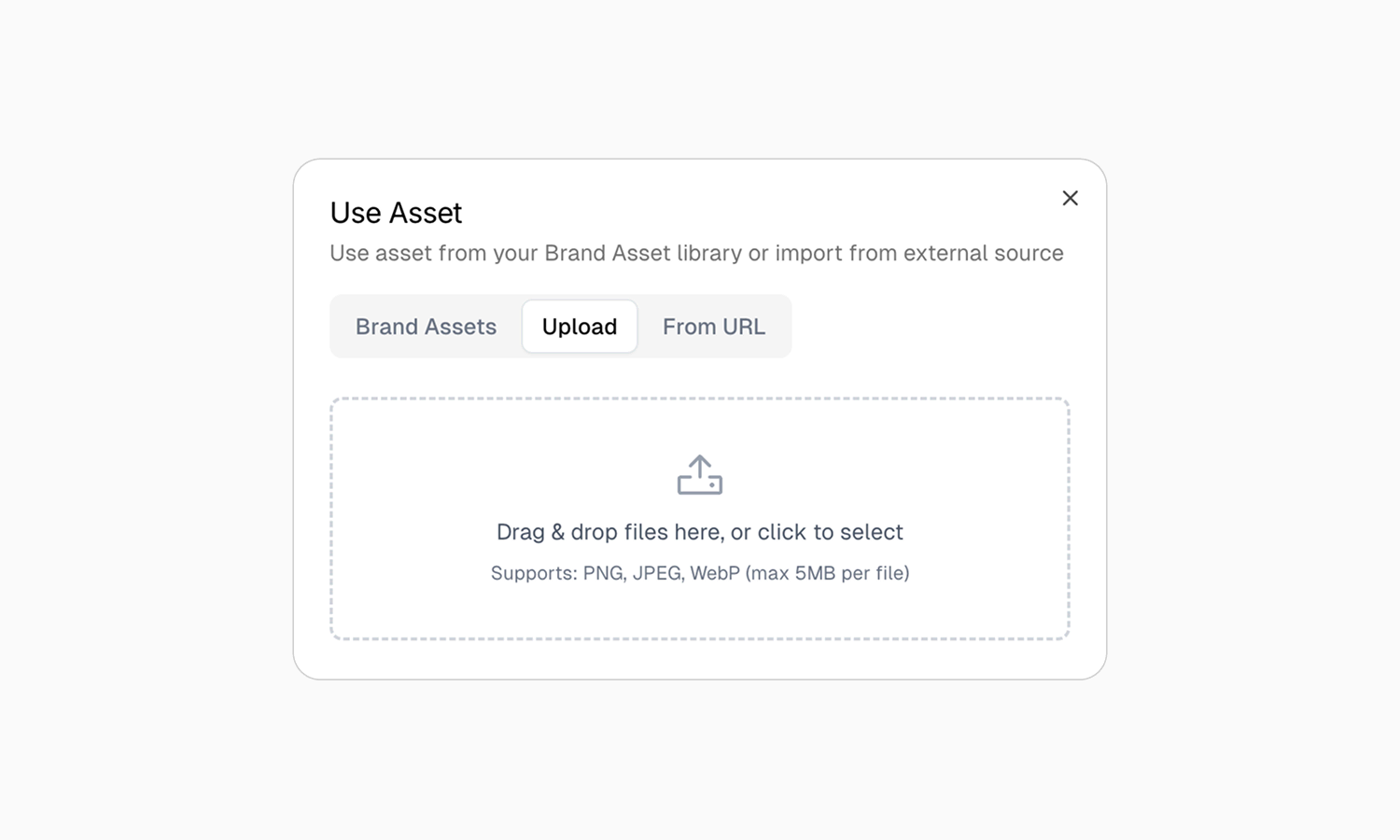 Add your brand assets