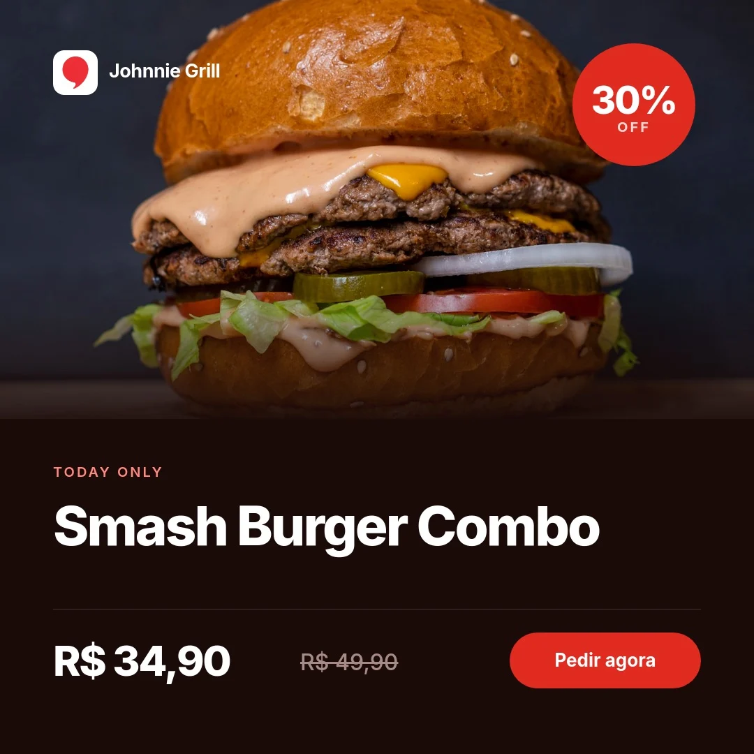A promotion, rendered per restaurant, generated by Brendi with Orshot